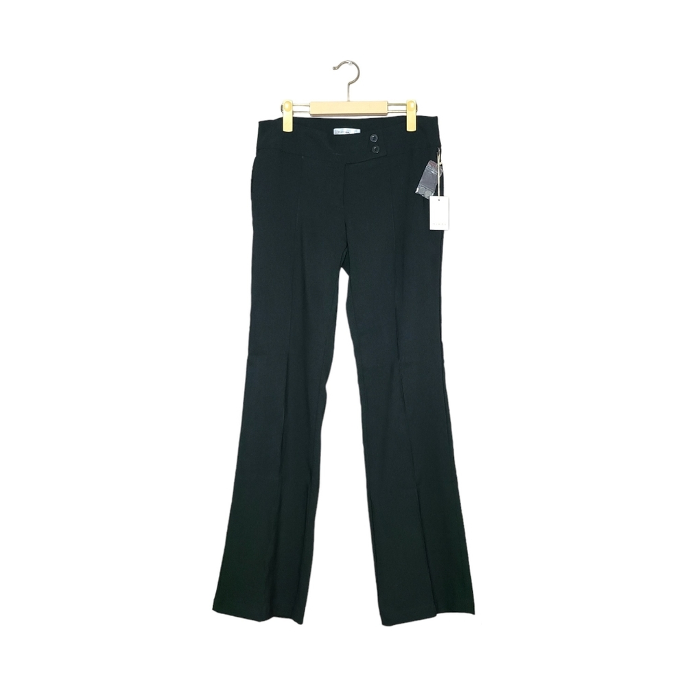 NWT Thinkable Black Low Rise Flare Dress Pants